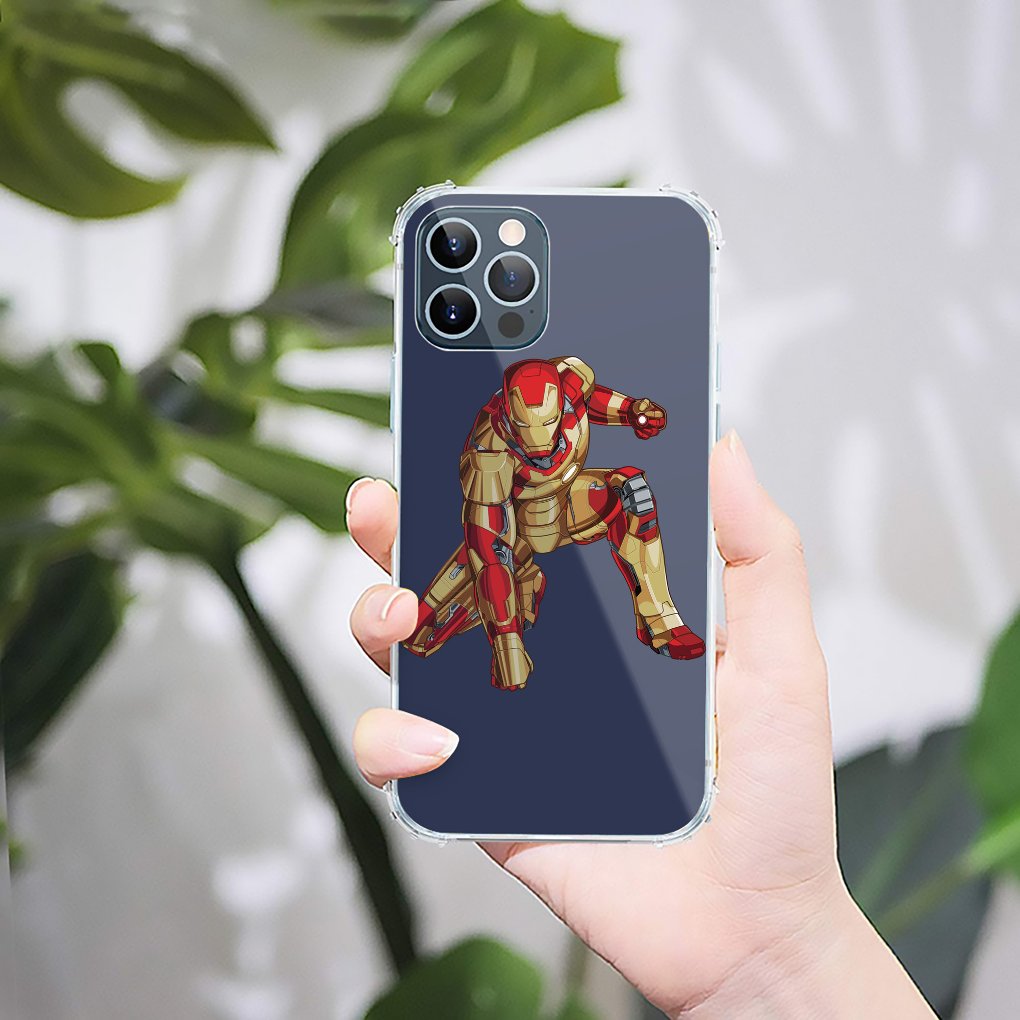 （画像用） アベンジャーズ The Avengers 【iPhone 12シリーズ対応】透明スマホケース（クリアソフトケース）